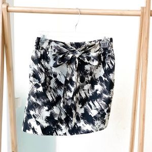 Fab’rik Printed Mini Skirt with Bow
